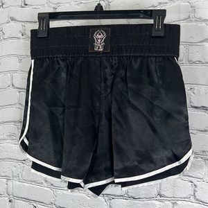 NEW We Are Hah boxer shorts satin thick waist black size medium